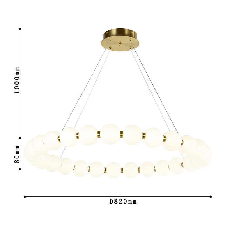 Люстра с плафоном из акриловых шаров PEARLS  в Воронеже