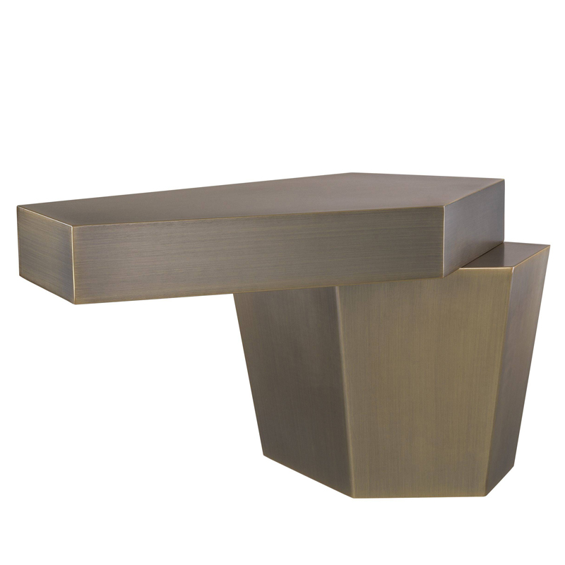 Кофейный стол Eichholtz Coffee Table Calabasas Low brass Латунь Античная полированная в Воронеже | Loft Concept 