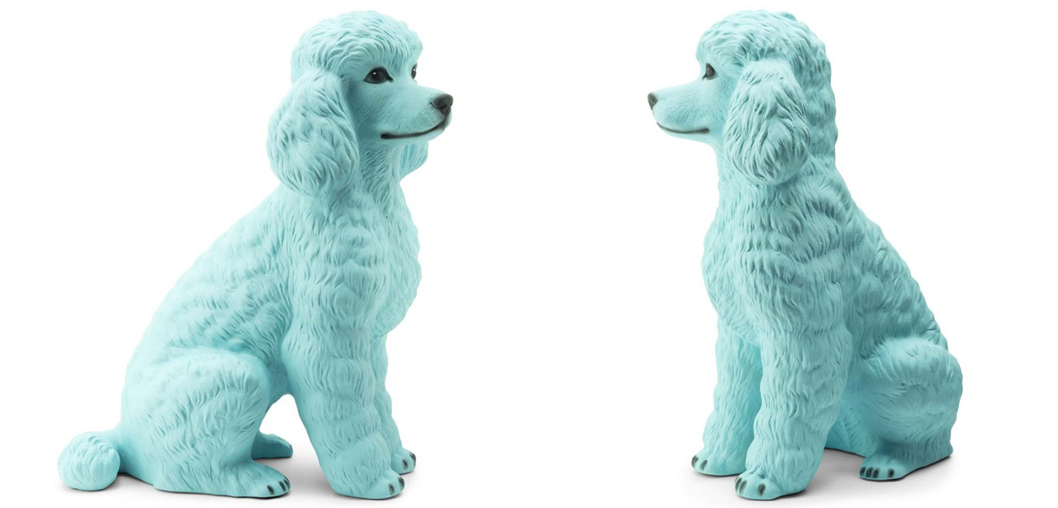 Статуэтка Abhika Poodle Bisc. Turquoise - фото