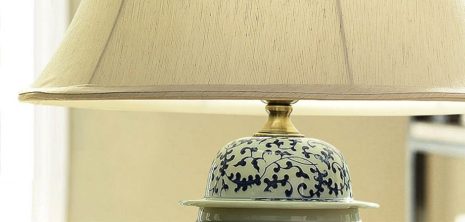 Настольная керамическая лампа с узором Kelly - Loft-Concept в Воронеже