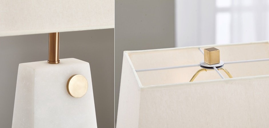Настольная лампа Table lamp marble White Настольная лампа Table lamp marble White - Loft-Concept в Воронеже