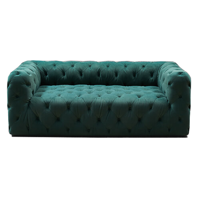 Диван Soho tufted green velor Изумрудный в Воронеже | Loft Concept 