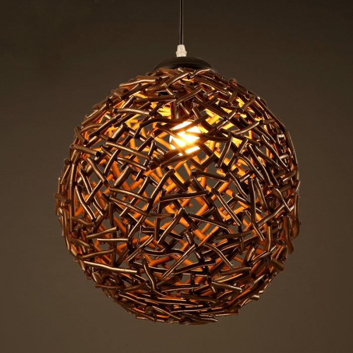 Подвесной светильник Old Wicker Pendant Sphere  в Воронеже | Loft Concept 