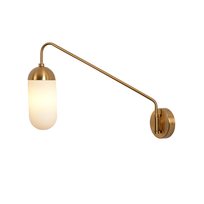 Бра Pelle Sconce, Long Gooseneck Clear Shade Латунь Белый Бра Pelle Sconce, Long Gooseneck Clear Shade Латунь Белый в Воронеже | Loft Concept