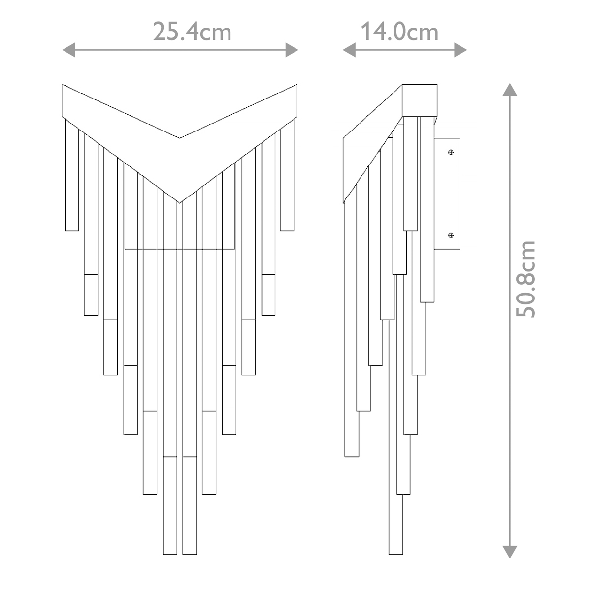 Бра с длинными прозрачными трубками Eurofase в Воронеже