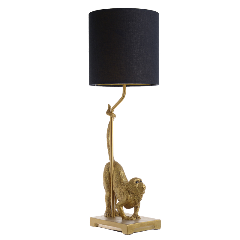 Настольная лампа Curious Monkey Table lamp Золотой Черный в Воронеже | Loft Concept 