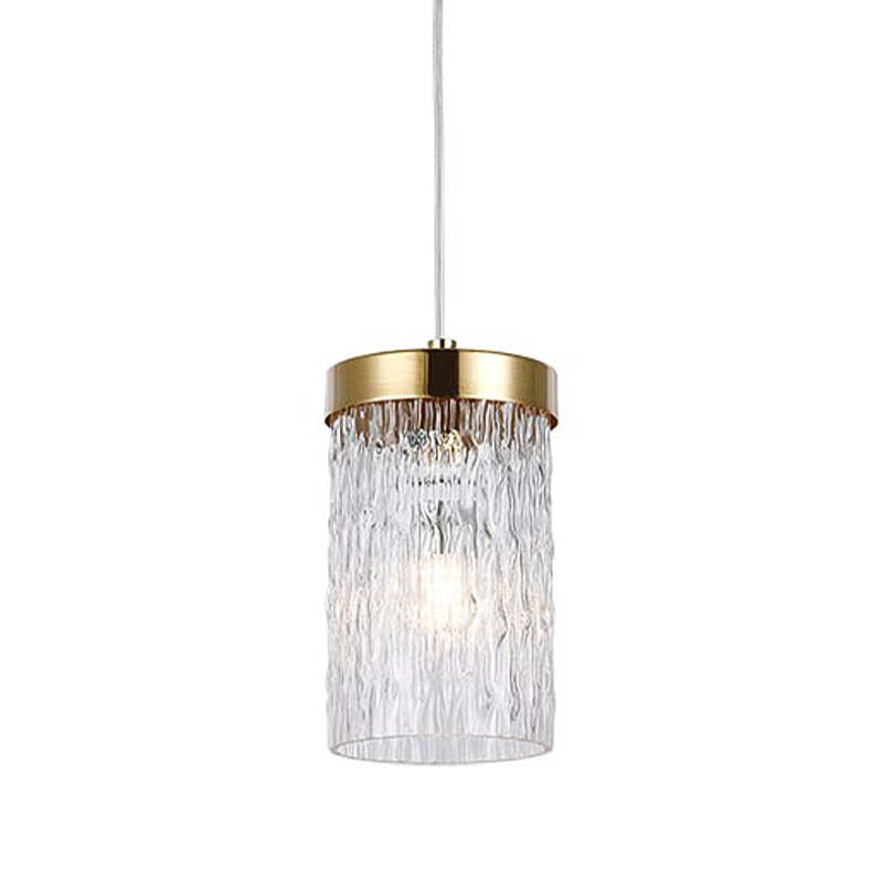 Подвесной светильник Estebe Gold Glass Hanging Lamp Золотой Прозрачный в Воронеже | Loft Concept 