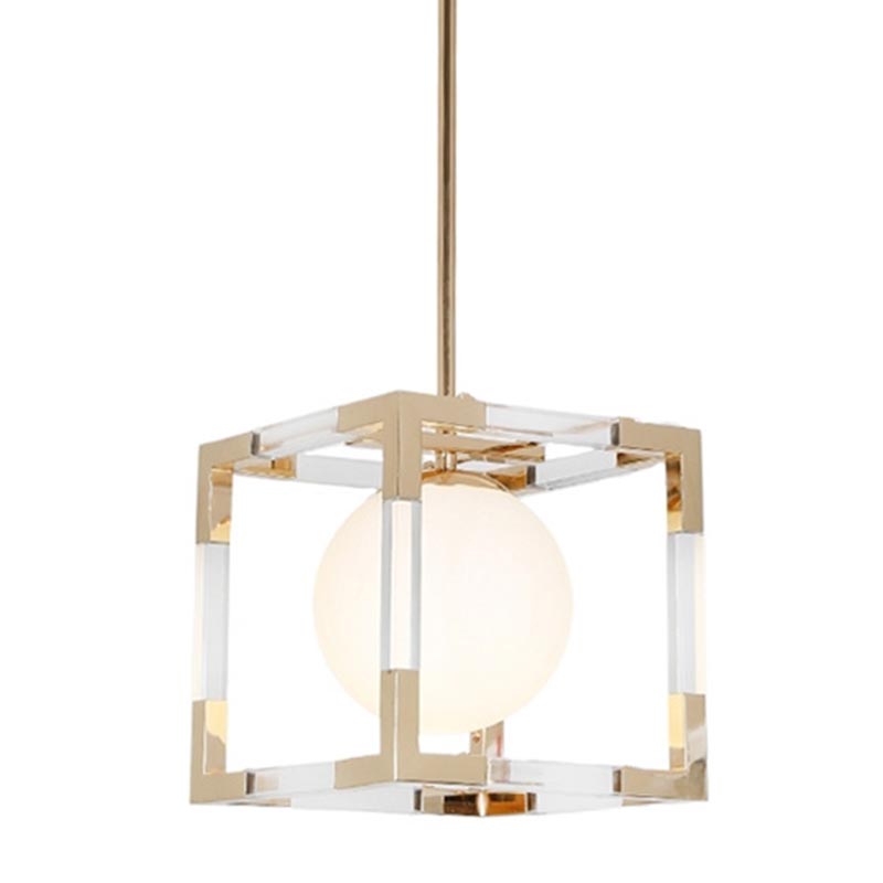 Подвесной светильник Dunvel Hanging lamp Белый Золотой в Воронеже | Loft Concept 