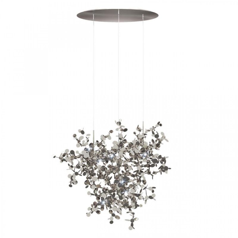 Люстра Terzani Argent Suspension Silver Pendant lamp диаметр 85 Серебряный в Воронеже | Loft Concept 