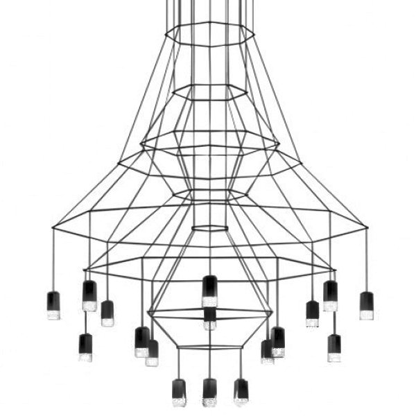 Подвесной светильник Vibia Wireflow 0315 Черный в Воронеже | Loft Concept 