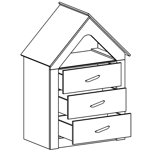 Комод в детскую Tiny Town Chest of Drawers в Воронеже