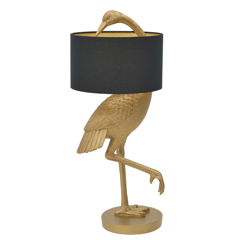 Настольная лампа Golden Stork Table lamp Золотой Черный в Воронеже | Loft Concept 