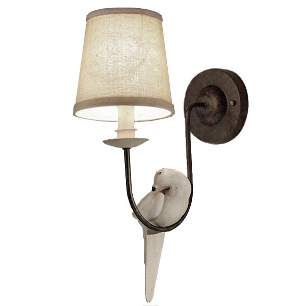 Бра Norman Bird Wall Lamp One II ivory ( слоновая кость ) в Воронеже | Loft Concept 