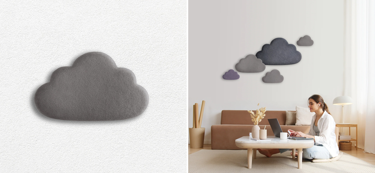 Акустические панели на стену KATSU Набор "Облака" - фото №2