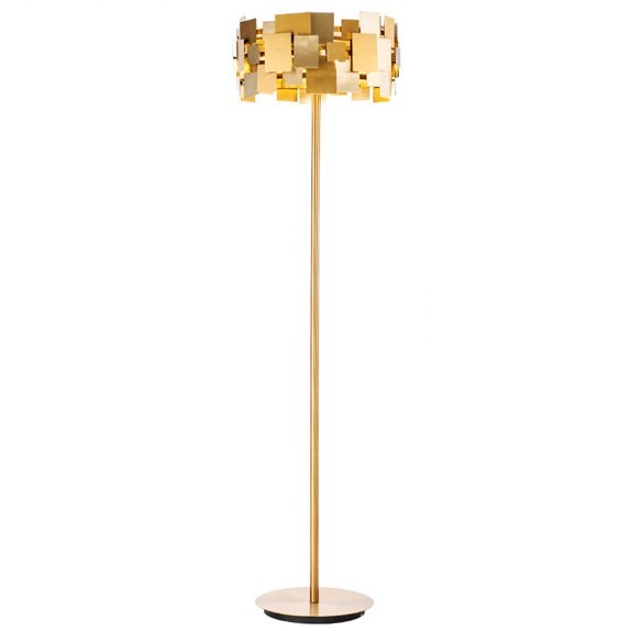 Торшер Gold Plate Floor Lamp  в Воронеже | Loft Concept 