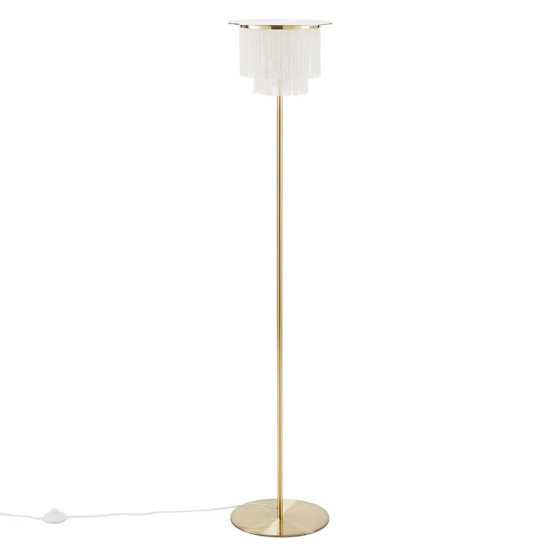 Торшер Houtique Floor lamp Cream Кремовый Латунь в Воронеже | Loft Concept 