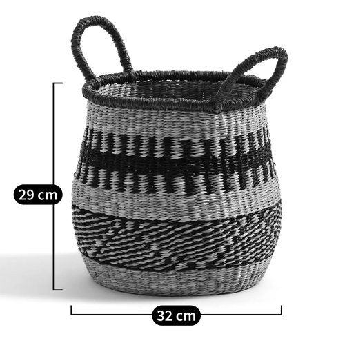 Круглая плетеная корзина Oyana Wicker Basket в Воронеже