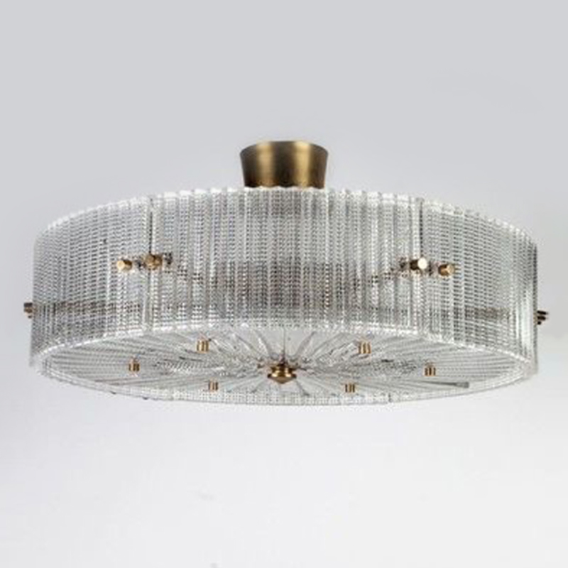 Потолочный светильник Cillian Ceiling Lamp Латунь Прозрачный в Воронеже | Loft Concept 