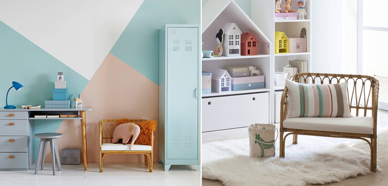 Диван детский из ротанга Wicker Baby Sofa - фото