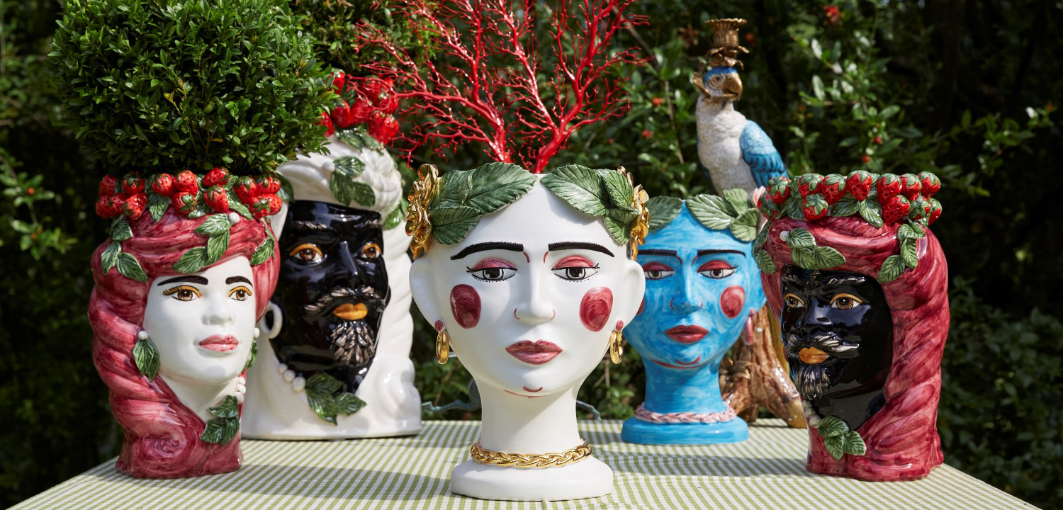 Ваза VASE HEAD SELVA NATURAL H30 - фото