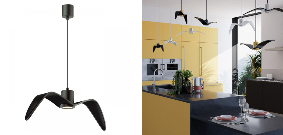 Подвесной светильник Seagull черный Подвесной светильник Seagull черный - Loft-Concept в Воронеже