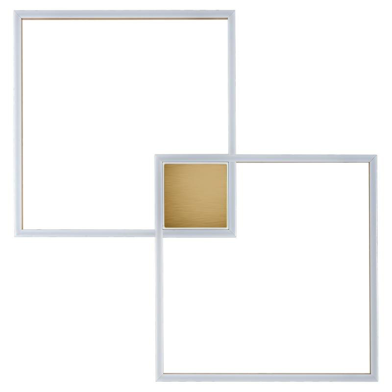 Потолочный светильник Squares Geometrical Shape Ceiling Light Золотой Белый в Воронеже | Loft Concept 