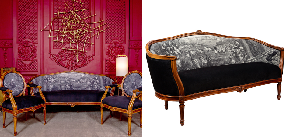 Диван Black and White Versailles Sofa Диван Black and White Versailles Sofa - Loft-Concept в Воронеже