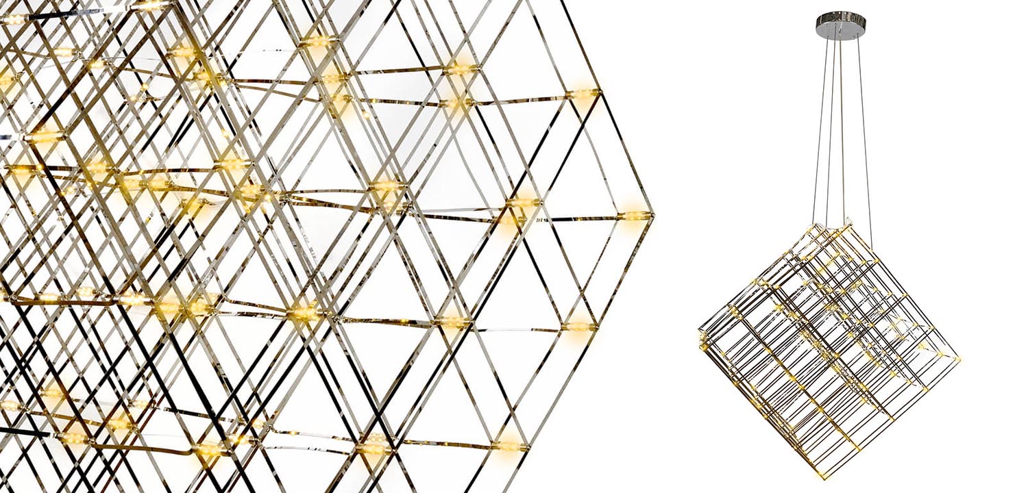 Люстра Moooi Tesseract Yellow lamp M - фото