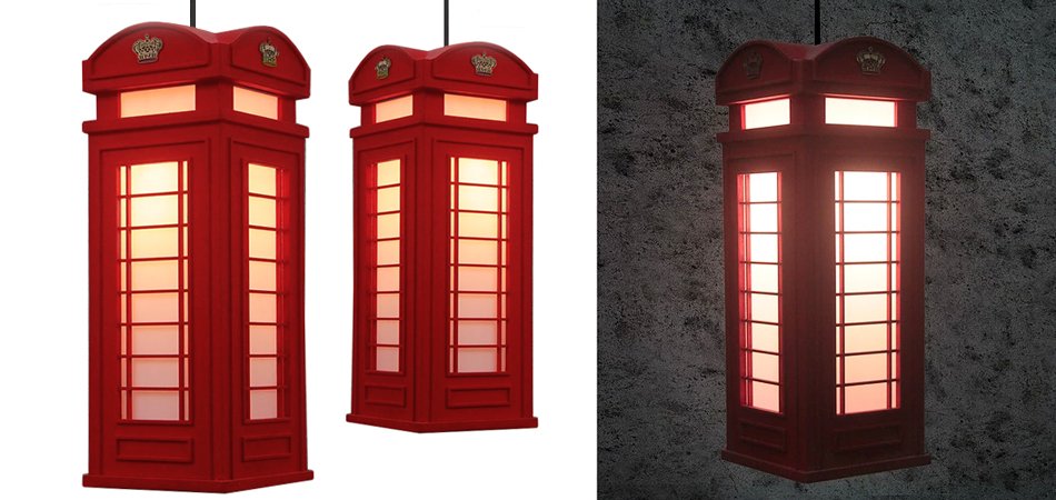 Подвесной светильник London Phone Booth Pendant - Loft-Concept в Воронеже