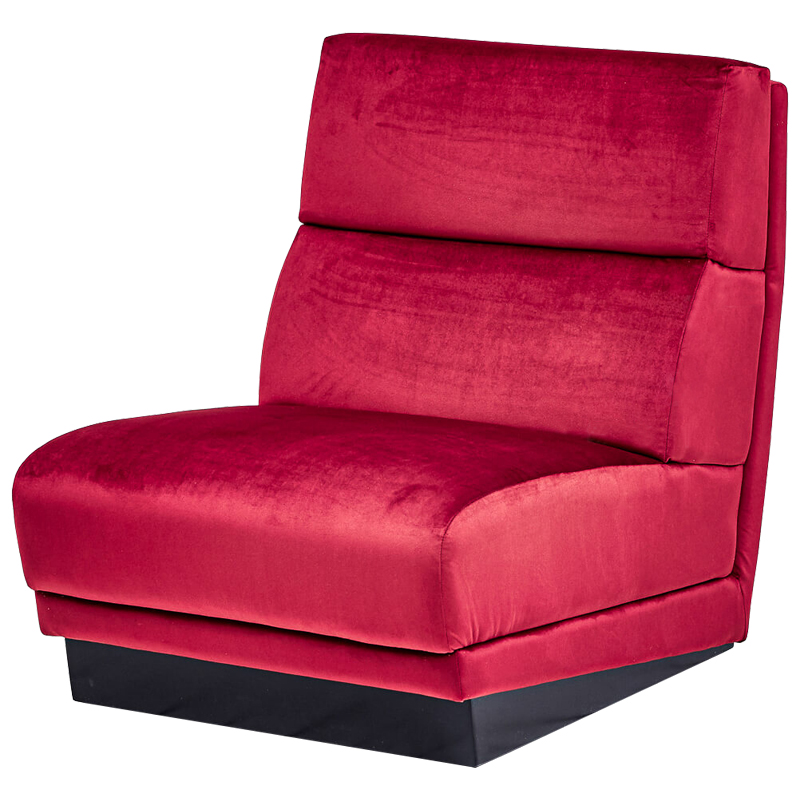 Кресло Berkeley Chair Crimson Малиновый (Crimson) Черный в Воронеже | Loft Concept 