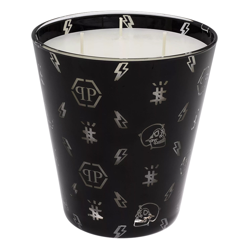 Свеча Philipp Plein Candle Monogram M Черный Белый в Воронеже | Loft Concept 