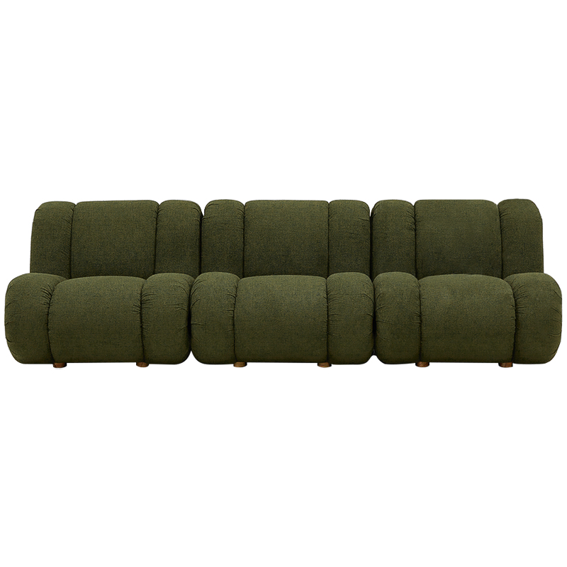 Модульный диван Erasmus Modular Sofa Green Зеленый Коричневый в Воронеже | Loft Concept 