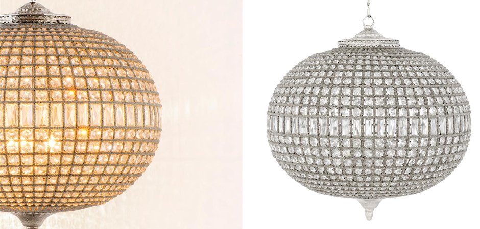 Люстра Chandelier Kasbah Oval L Nickel - фото №1