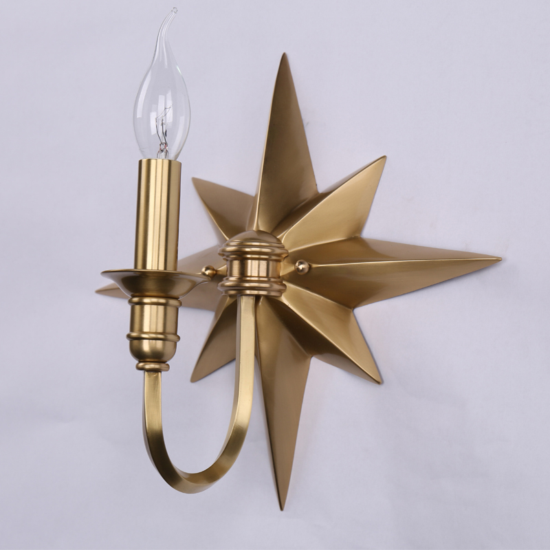 Бра Base Star Wall lamp Single Латунь в Воронеже | Loft Concept 