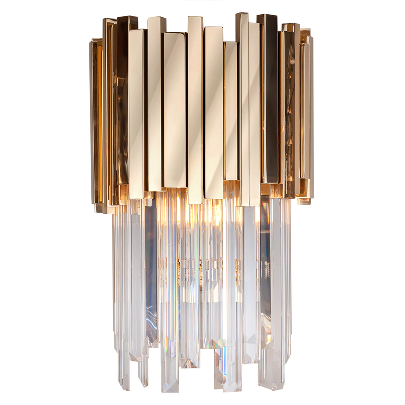 Бра Luxxu Modern Cascade Wall Lamp Gold 40 Золотой Прозрачное Стекло в Воронеже | Loft Concept 