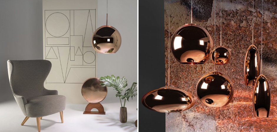 Люстра Tom Dixon Copper Wide Pendant Lamp Люстра Tom Dixon Copper Wide Pendant Lamp - Loft-Concept в Воронеже