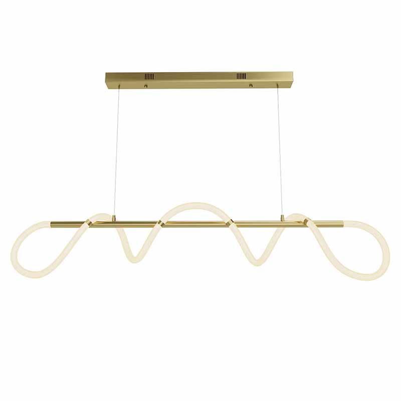 Люстра Luke Lampco Tracer Chandelier Gold Line Белый Золотой в Воронеже | Loft Concept 