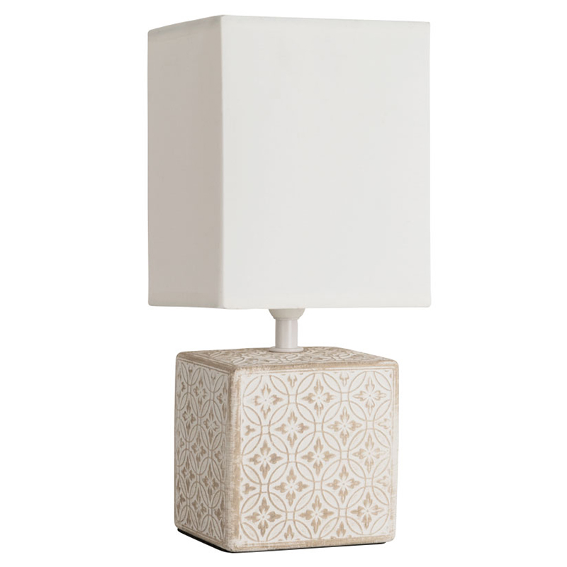 Настольная лампа Дизайнерская Lazio Ivory Table Lamp ivory ( слоновая кость ) в Воронеже | Loft Concept 