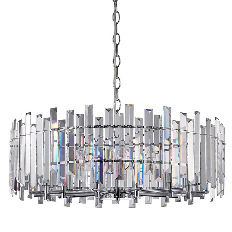 Люстра Langley Chandelier chrome 80 Хром Прозрачный в Воронеже | Loft Concept 