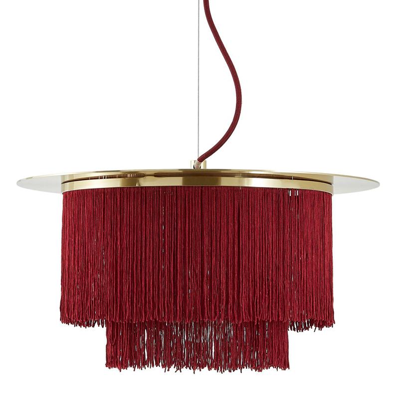 Люстра Houtique Chandelier Burgundy Бургундский красный Латунь в Воронеже | Loft Concept 