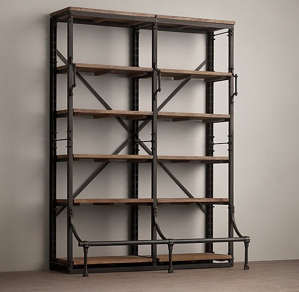Стеллаж Vintage Iron Stella Double  в Воронеже | Loft Concept 