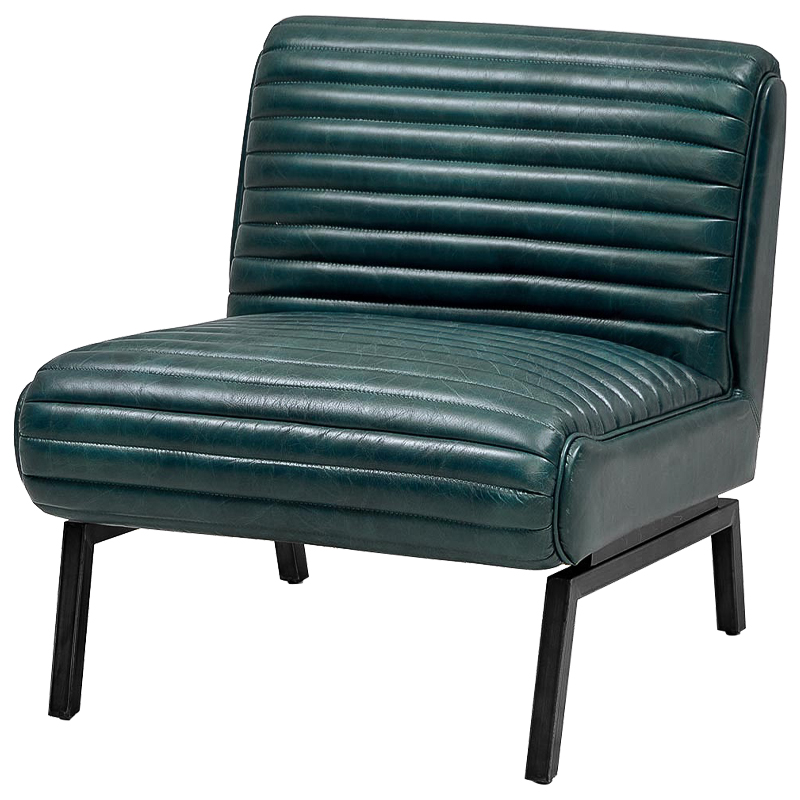 Кресло Gather Emerald Leather Chair Изумрудный в Воронеже | Loft Concept 