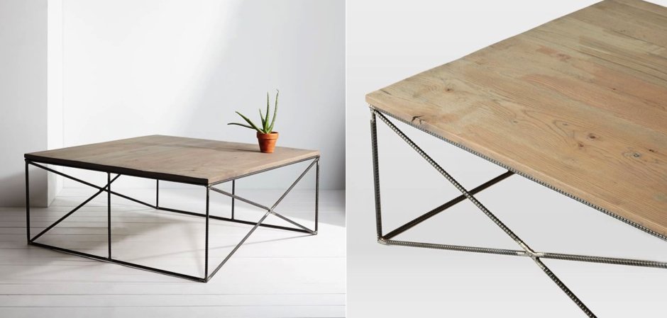 Журнальный стол Industrial Rust Fixtures Coffee Table Журнальный стол Industrial Rust Fixtures Coffee Table - Loft-Concept в Воронеже