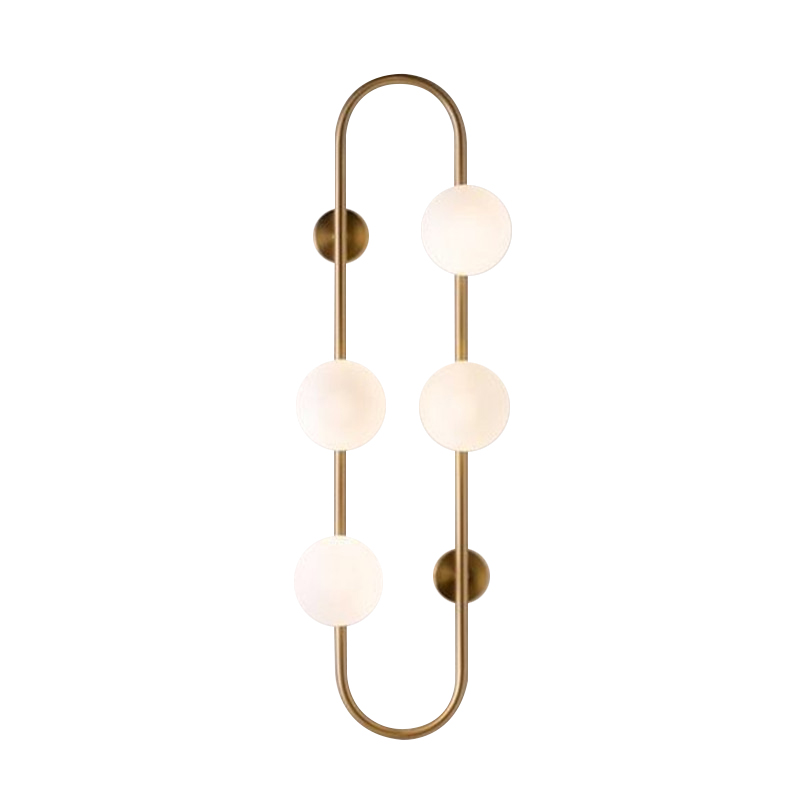 Бра HOOP WALL Lamp Gold 4 Золотой Белый в Воронеже | Loft Concept 