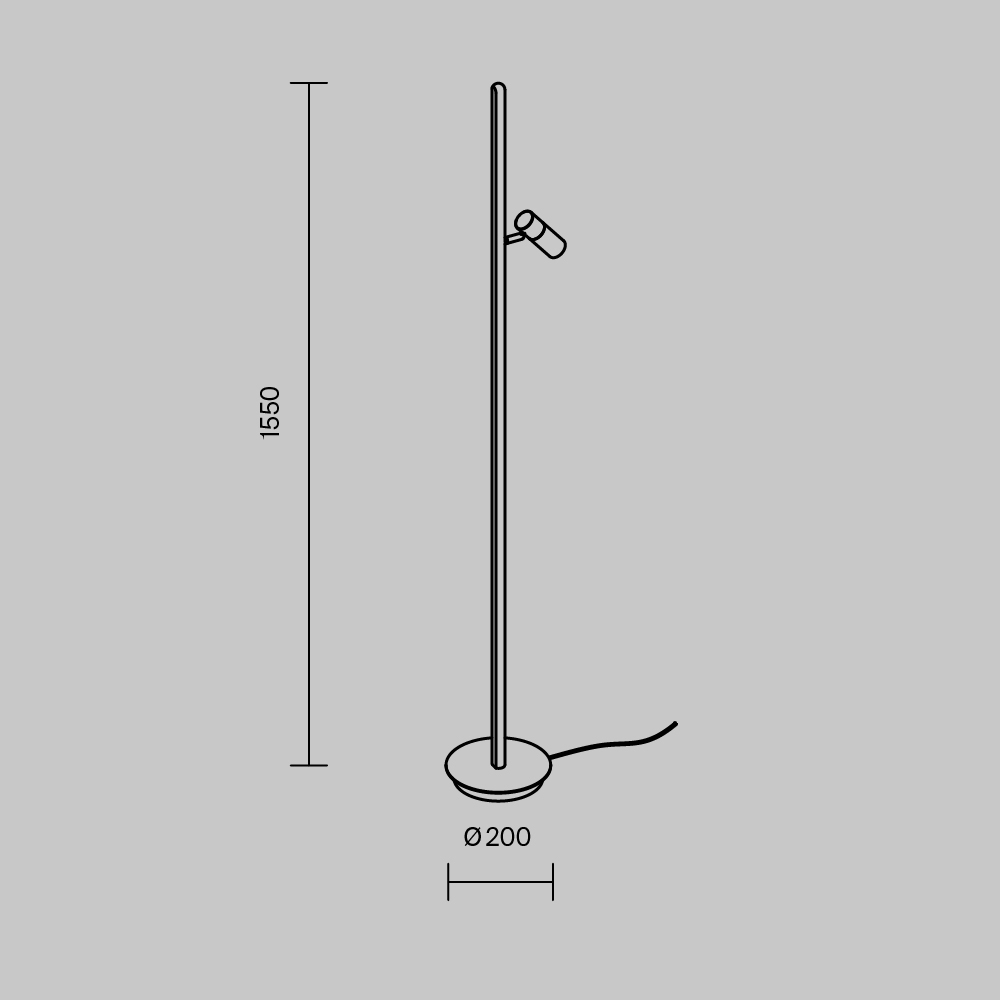 Напольный светильник Thin 3000К 14Вт в Воронеже