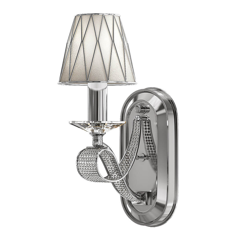 Бра Franseza Sconce chrome Хром Белый в Воронеже | Loft Concept 