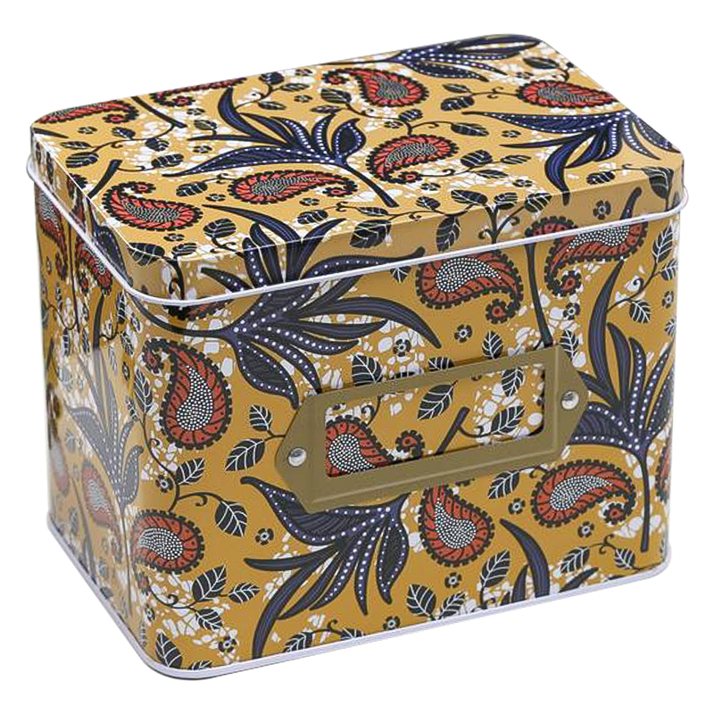 Шкатулка металлическая Paisley Leaves Colorful Metal Tea Box Мульти Шкатулка металлическая Paisley Leaves Colorful Metal Tea Box Мульти в Воронеже | Loft Concept