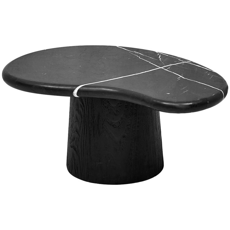 Кофейный стол Geoffroy Coffee Table Черный Мрамор Nero Черный матовый в Воронеже | Loft Concept 