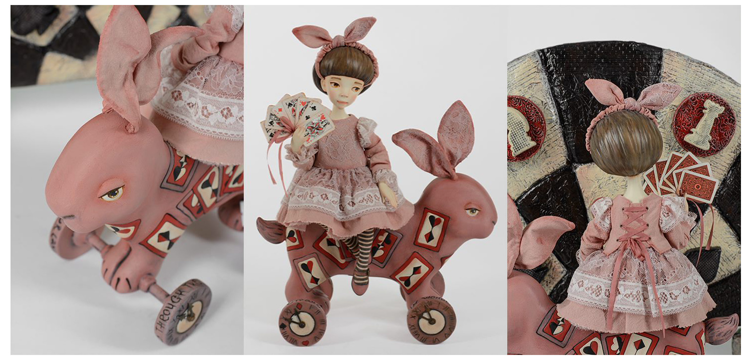 Авторская кукла Алиса в зазеркалье - фото №1