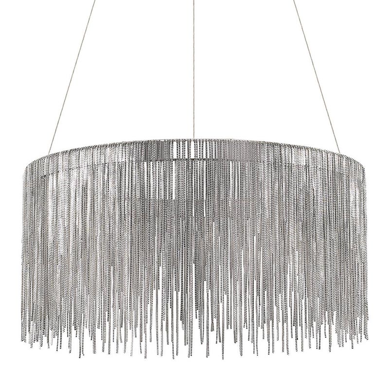 Люстра Atlantis Chain Chandelier Round Chrome Хром в Воронеже | Loft Concept 